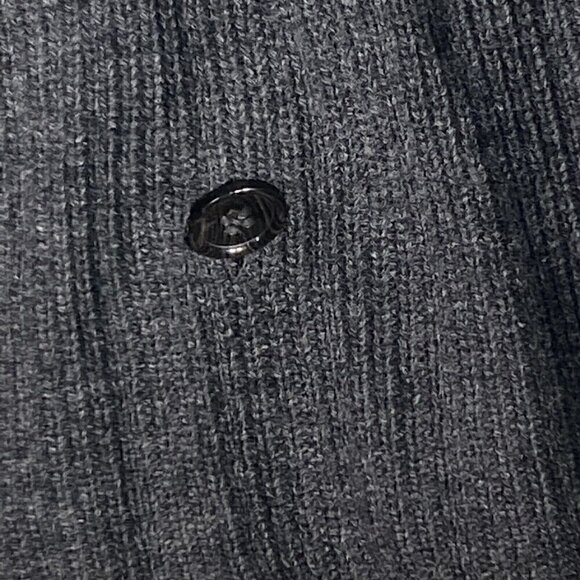 Gap Gray Wool Blend 1/4 Zip Sweater Poncho Cape Women XS/S - Picture 3 of 5